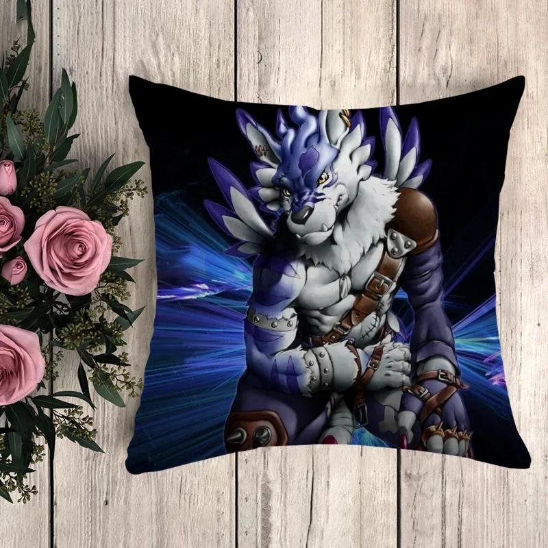 Pillow Digimon Decorative Pillowcase Decor Cushion Cover Luxury Throw Pillows Sofa Cushions Car Decoration Pilow Cases