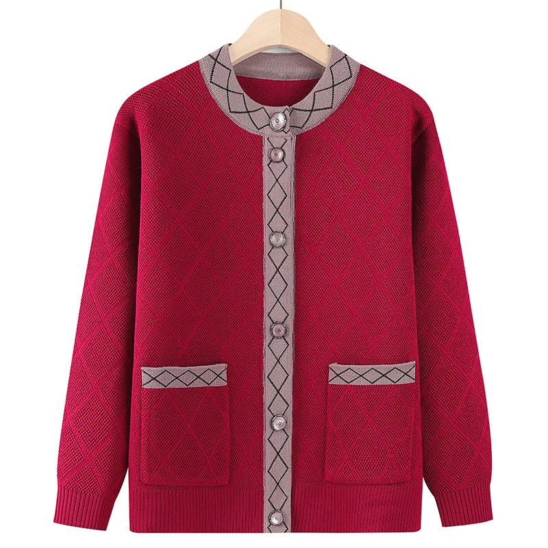 

Sweater jacket fleece thickened clothes warm winter large size knitted cardigan 5XL (recommended 160-85kg)