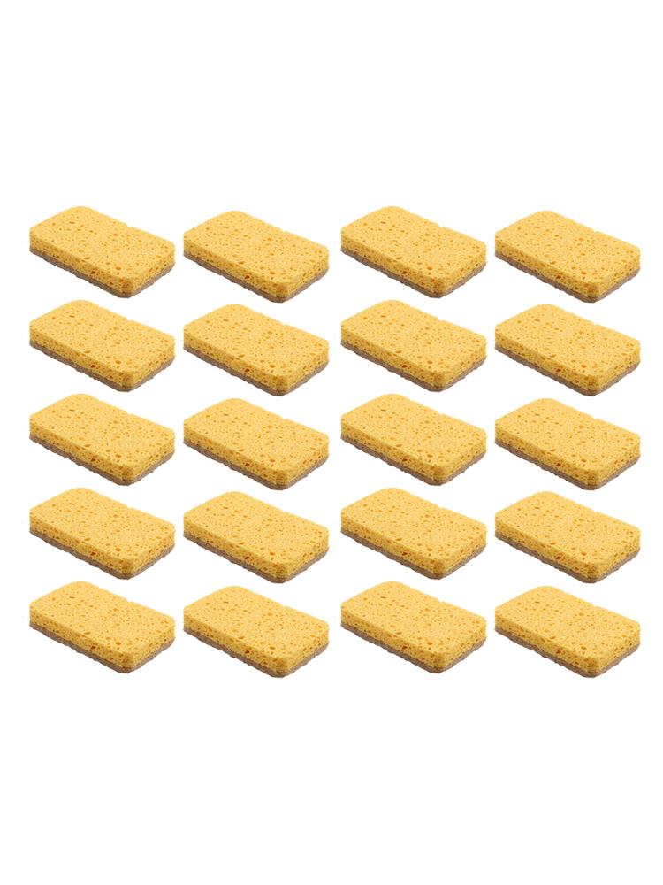 Eco Compostable Dish Sponge 20 Pack for Heavy Duty Kitchen Cleaning Tasks