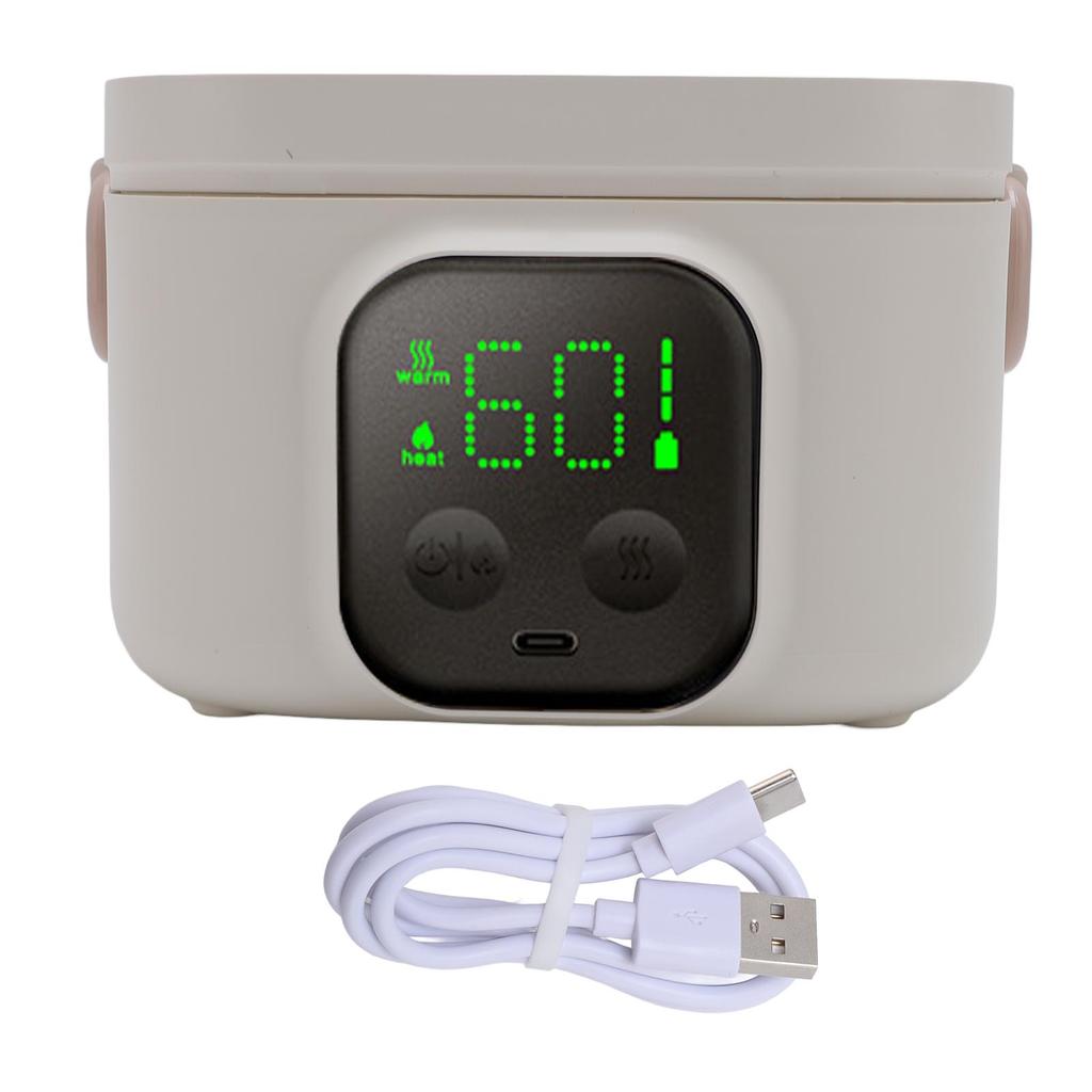 Intelligent Constant Temperature Bowl 500ml 7 Gears Timer Fast Heating Insulated Stainless Steel