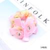 Korean Elegant Flower Scrunchies Women Girls Elastic Hair Rubber Bands Accessories Tie Hair Ring Rope Ponytail Holder Headdress