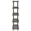 5 Tier Shelving Unit 100 x 40 x 177 cm PP Light Grey
