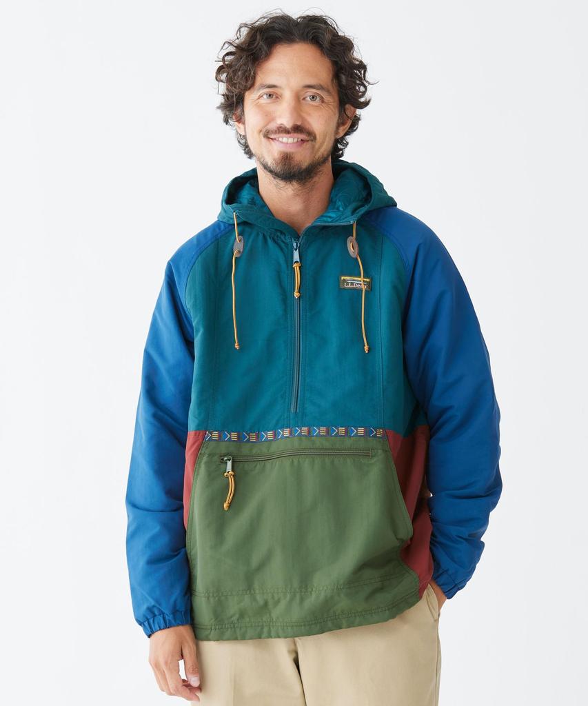 Mountain Classic Insulated Multicolor Japan Fit S Size Olive Multicolor 1000045673 [LLVEN] Men's Anorak, Spruce/Tuscan