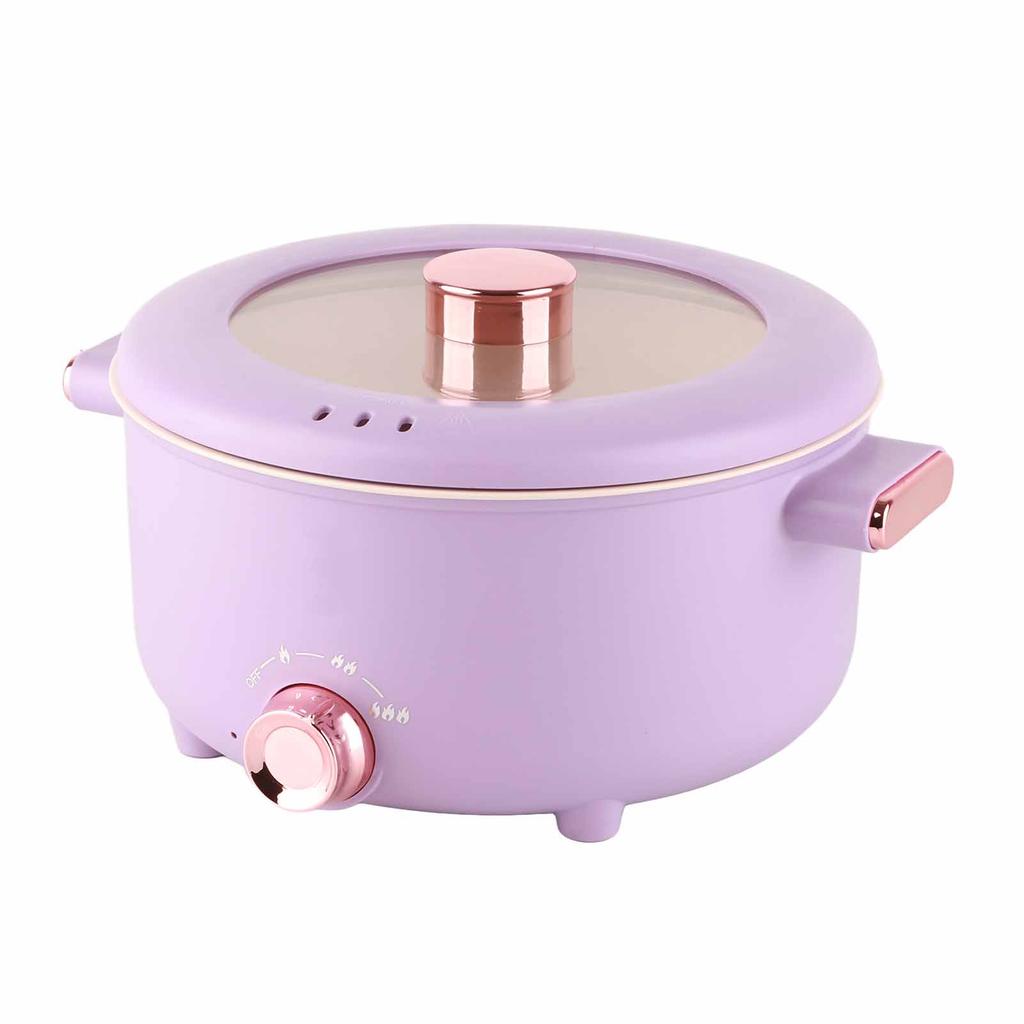 Electric Cooking Pot 3.5L 3 Temp Modes Antisticking Multi Function Electric Cooker for Home Cooking