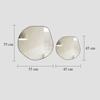 2 Pieces Wall Mirror Modern Decorative Design Home Living Room Decoration and Mirror