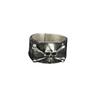 Adjustable Skull Ring Men Women Vintage Punk Rock Open Finger Plated Geometric Statement Jewelry