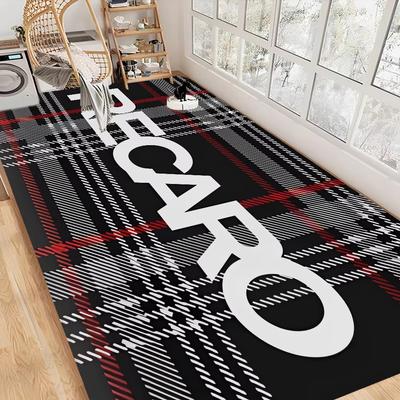 R-Recaros Logo Inspired Carpet Rug for Living Room Decor Bedroom Soft Rug Coffee Table Mat Leisure Balcony Soft FloorMat Doormat