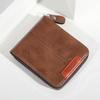 PU Leather Men's Wallet Short Student Purse New Business Wallet  Card Bag