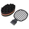 2pcs Barber Salon Hair Coils Comb Soft Flexible Hair Sponge Hairdressing Tool Set for Wet Hair