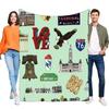 Philadelphia Souvenir-Decke | Philly Wahrzeichen Eagles Fan Gemütlich Weich Flanell Überwurf für Bett Sofa Reise | Einzigartiges Stadtgeschenk