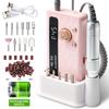 Nail Drill Machine Cuticle Remover Buffer Polisher Kit Complete Tool Set Nail File Sanding Band