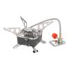 Camping Stove Folding Stable Support Wind Resistant High Efficiency Portable Gas Stove for Outdoor Hiking Black