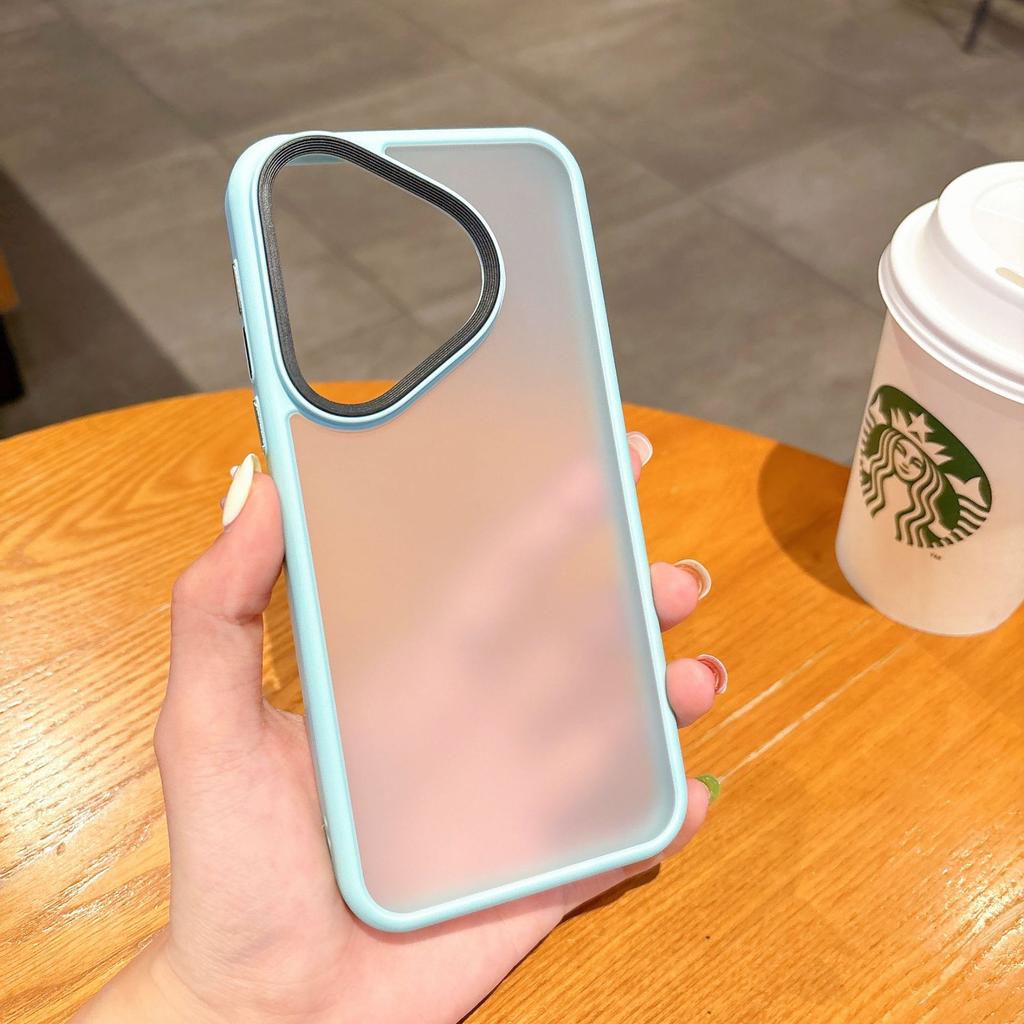 Suitable for Huawei Pura70 Phone Case with A Matte Skin Feel, P70pro Full Package Anti-drop, and P70ultra Semi-transparent Protective Case