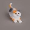 4Pcs/se Handicraft Cat Sculpture DIY Animal Statue Creative Simulation Kitten Ornaments  Desktop