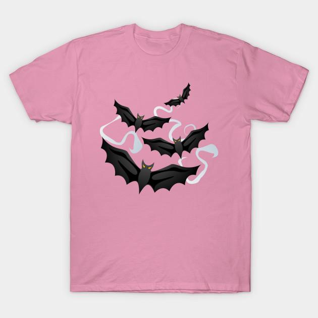 T Shirt Women Halloween Creepy Bats Harajuku Print Kawaii Tshirt Summer Short Sleeve Female T-Shirt Top Tee