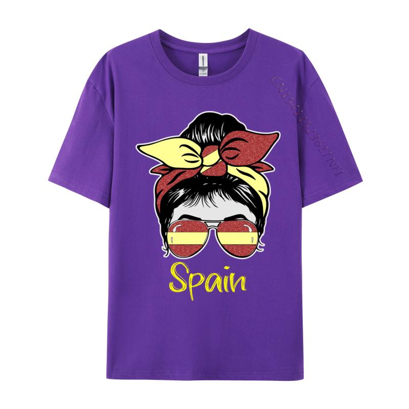 Spain Flag Heart Heartbeat For Spain Men Girl Cute Men's Top T-Shirts Tops Shirt Printed Tops Shirts Camisas Basicas Hombre