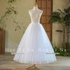 White 1-Meter Crinoline Tulle Petticoat: Slightly Puffy Extender for Evening and Long Skirts
