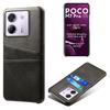 For Xiaomi Poco M7 Pro 5G Case Dual Card Slots PU Leather+Hard PC Phone Cover