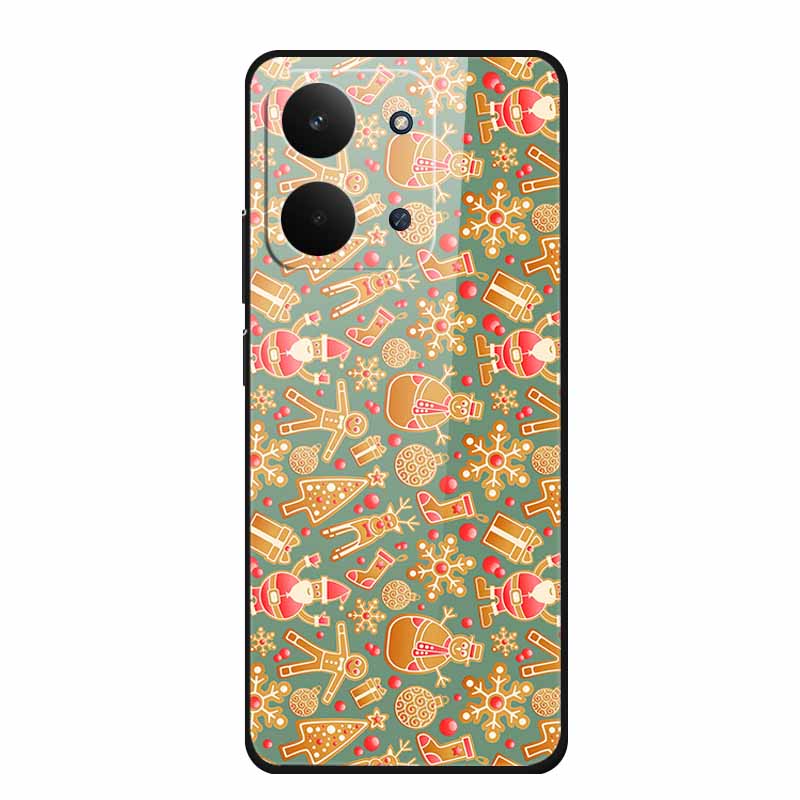 

Christmas Lovely Cover For Redmi 15C 4G 2025 Phone Case Soft Bumper Hard Tempered Glass Case For Redmi 15C Funda 15 C 6.9 Shell -Redmi 15C 4G 171mm