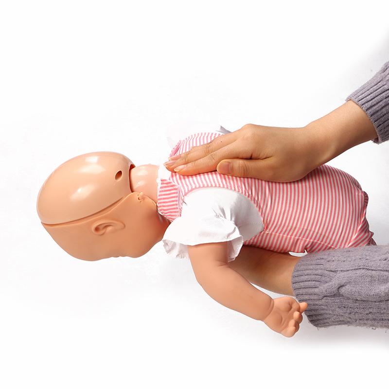 Modèle d'infarctus du nourrisson Mannequin d'entraînement à l'obstruction des voies respiratoires du nourrisson Mannequin de RCR Outil d'enseignement médical