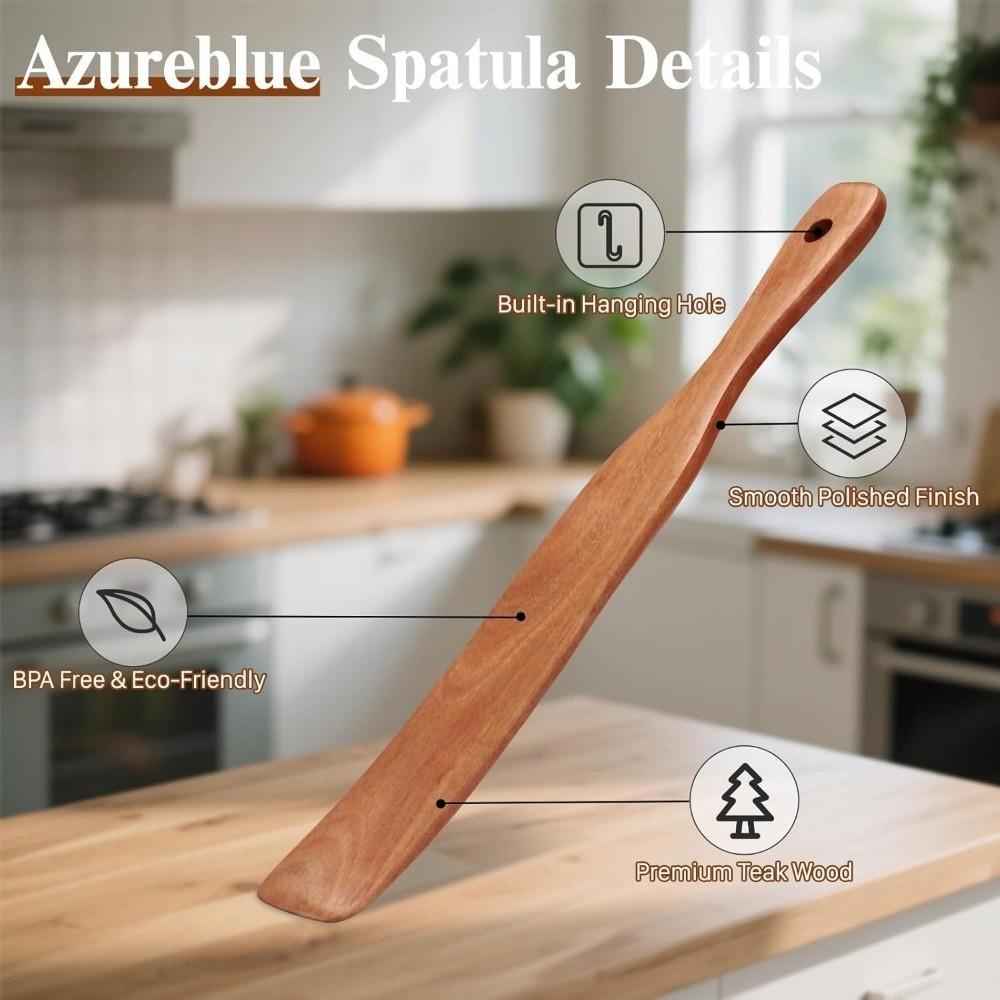 Wooden Handle Scraper Mixing Function Spreading Function Sourdough Starter Tool Eco-Friendly Kitchen Utensils Spreading
