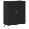 Highboard 2 pcs Black Oak Effect Wood Based Material