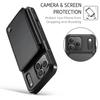 CaseMe-C22 Protective Skins For iPhone  17/17 Air/17 Pro/17 Pro Max , Luxury PU Leather Case Wallet Card Holder Phone Cover for Woman Man