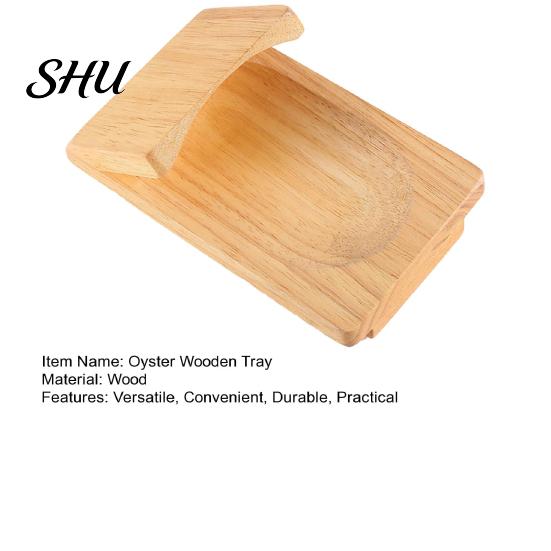 Utensili da Cucina Vassoio in Legno per Ostriche Multifunzione Protezione per la Mano per l'Apertura Pinza in Legno per Frutti di Mare Sgusciatore Facile da Usare per Feste