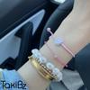 [Takibz] Juicy Pop Smile Silver Ball Wish Bracelet Set