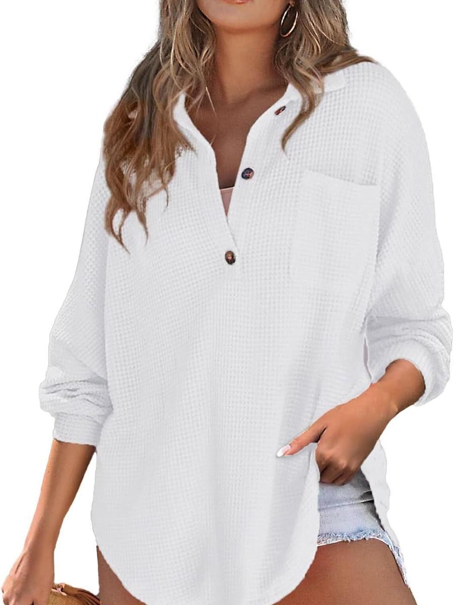 

Women s Fall/Winter Bestseller Corduroy Knit Top with Belt Waist XXL білий