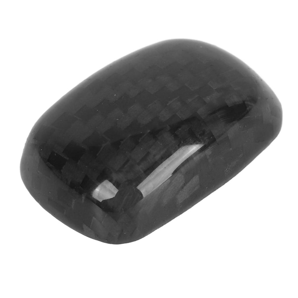 Gear Knob Unlock Button Cov Carbon Lev Unlock Button Trim Replacement for G37 FX35 QX70 QX50