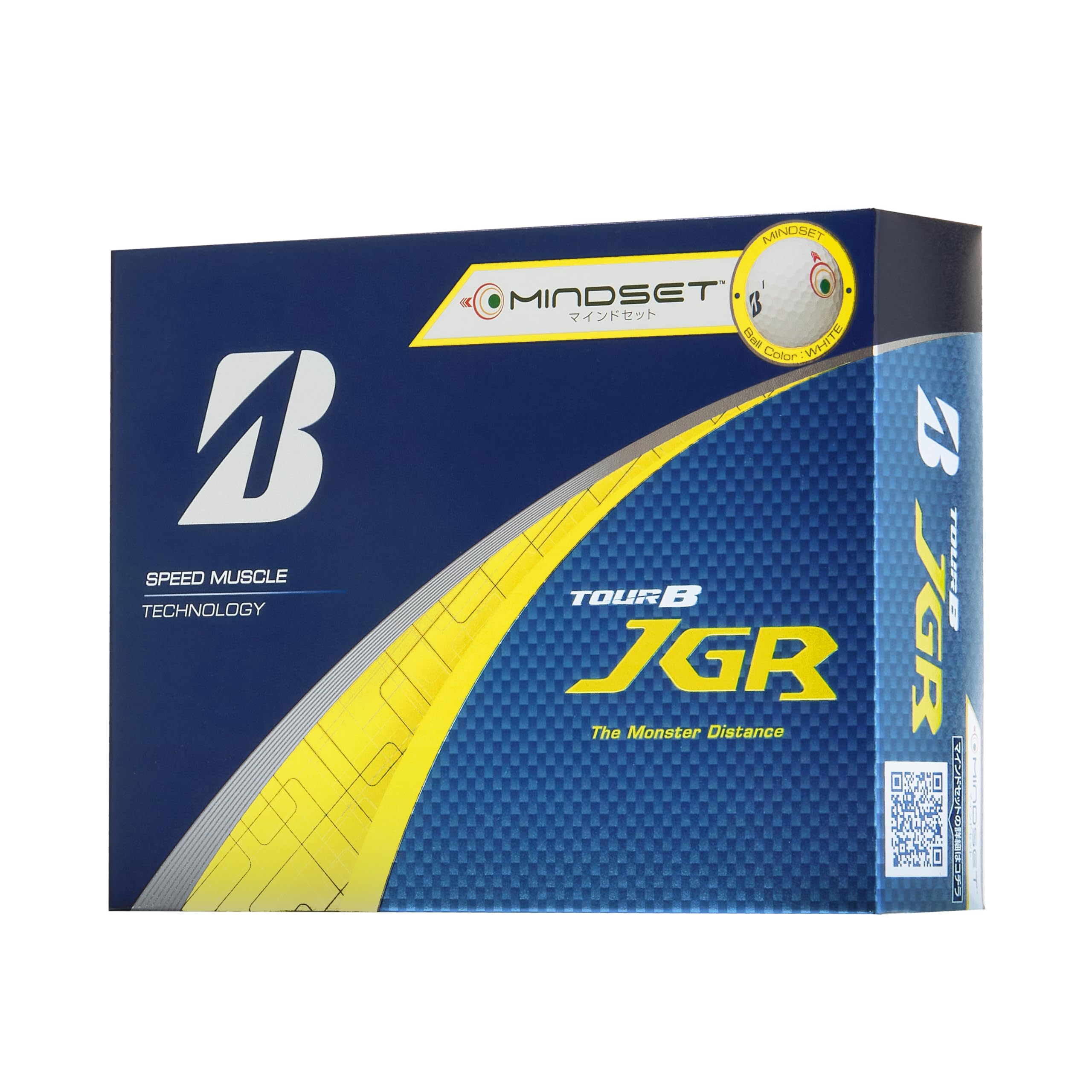 

BRIDGESTONE TOUR B JGR 2025 Golf Balls, Pack of 12, White, Mindset J5WXM