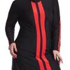 Plus Size Color Block Conservative Muslim Women’s Swimsuit with Sunscreen