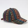 Bohemian Stil Baseballkappe Stoff Zufällig Bunt Gemustert Schirmmütze Patchwork Verstellbar Baseballmützen
