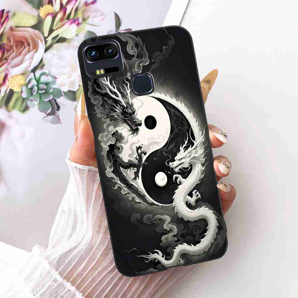 Für Asus Zenfone 3 Zoom Hülle Cartoon Schmetterling Löwe Silikon TPU Schwarz Weiche Abdeckung Für Asus ZE553KL Handyhüllen Stoßstange Fundas