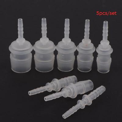 5 stuks Plastic Flexibele Slang Twee-Weg Kop Connector Verloopstuk Adapter Voor Waterleiding Reparatie Tuin Aquarium Laboratorium