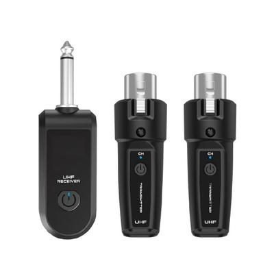 Flexible Wireless Microphone System Transmitter Receiver For Dynamic Microphones Perfect For Live Performances