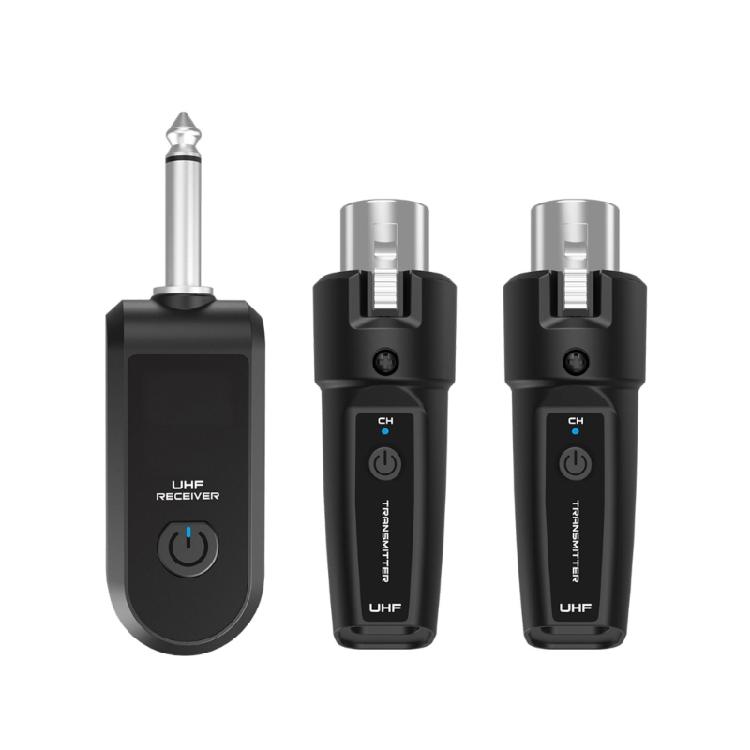Flexible Wireless Microphone System Transmitter Receiver For Dynamic Microphones Perfect For Live Performances