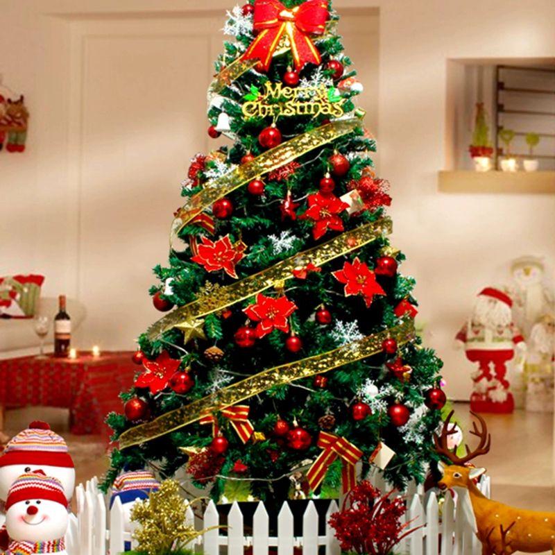 Qiuqiao Dense Deluxe Lighted Christmas Tree Set