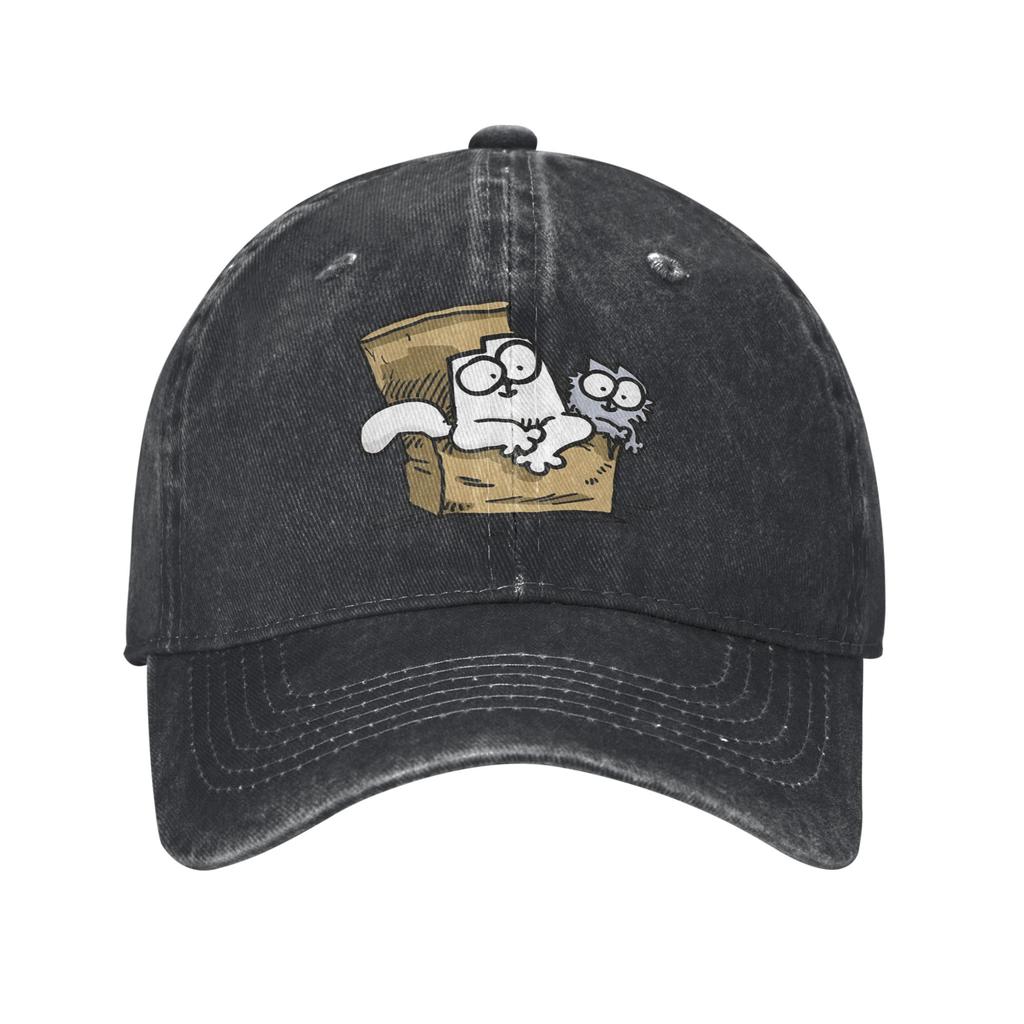 Berretto da Baseball Lavato Simons Cat Estivo Hip Hop Cappelli Per Donne Unisex Moda Escursionismo Pesca Sole Snapback