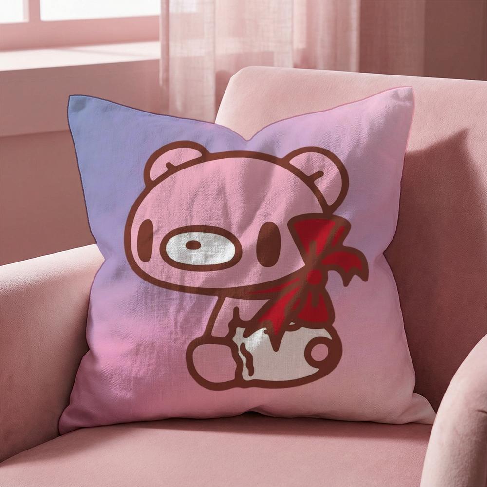 G-Gloomy Bear CARTOON Cushion Cover Multi-Scene Pillow Cover for Home & Car - Reversible, Soft & Durable for Daily Use