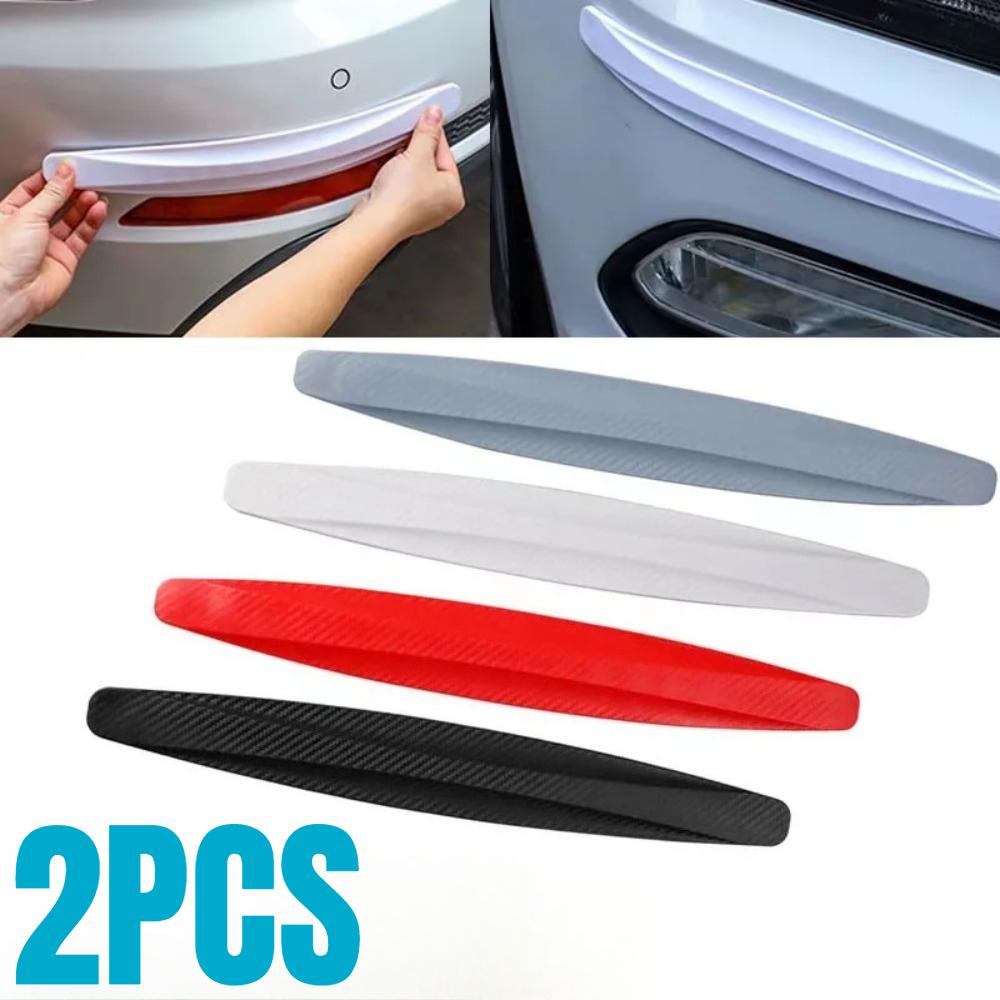 2pcs Car Bumper Protector Strip Guard Corner Protection Strips Scratch Protector Crash Blade Anti-collision Auto Accessories