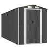 3147452 vidaXL Abri de jardin Anthracite 192x440x223 cm Acier galvanisé