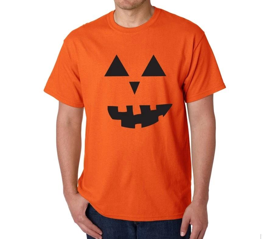 Jack o Lantern Costume Halloween Pumpkin Scary Funny Black Orange Party T-Shirt 2XL