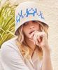 Bajal Va Digital Logo Jacquard Summer Bucket Hat Ivory