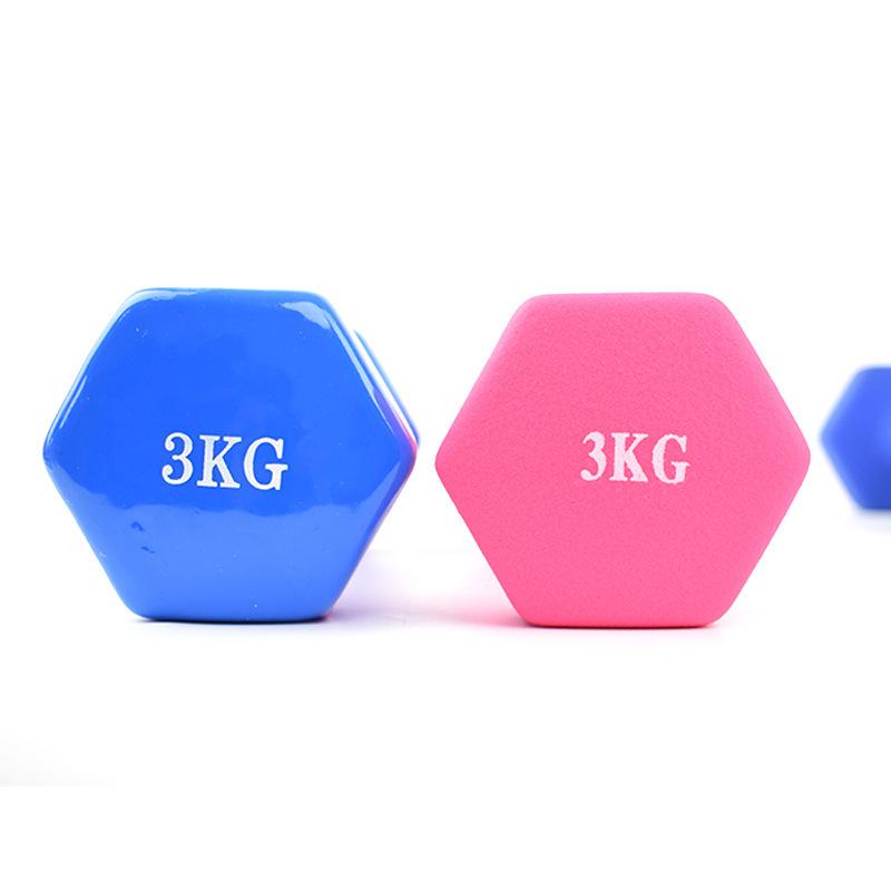 Hexagonal Dumbbells: Women's Small, Smooth & Knurled Home Fitness Equipment