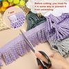 PATIKIL Yellow Fringe Trim, 5 Yards X 65mm, Curtain Tassel Fabric for Sewing Curtains, Sofas, Clothing, DIY Decoration