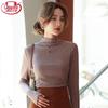 Langsha Women's Modal Mock Neck Long Sleeve Slimming Base Layer Top