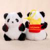 Panda family pendant small doll keychain bag plush toy birthday gift girl doll doll