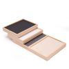 48 Grids Earrings Display Tray Velvet Ring Earring Holder Simple Wood Rings Tray  Home